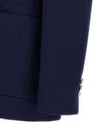 Balmain Grain De Poudre Blazer Blue