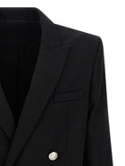 Balmain Grain De Poudre Blazer Black, view 3
