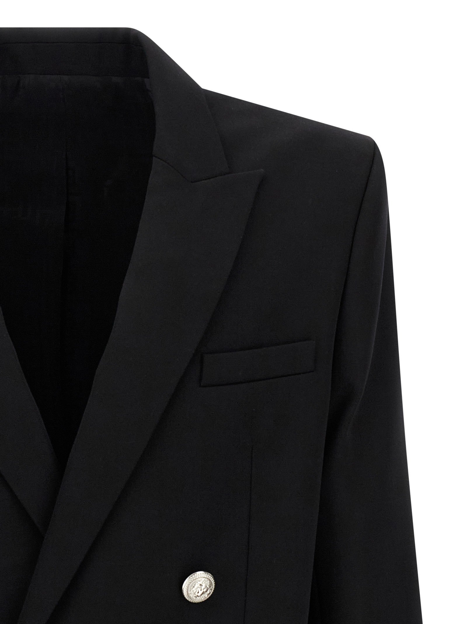 Balmain Grain De Poudre Blazer Black