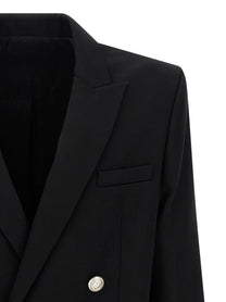 Balmain Grain De Poudre Blazer Black