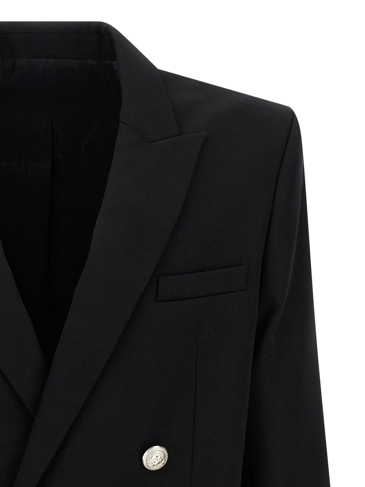 Balmain Grain De Poudre Blazer Black, view 3