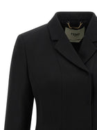 Fendi Grain De Poudre Blazer Black, view 3