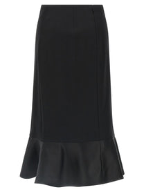 Fendi Grain De Poudre Skirt Black