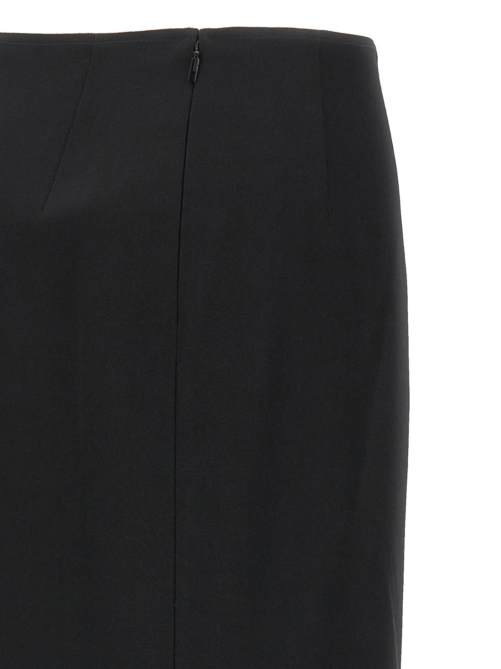 Fendi Grain De Poudre Skirt Black