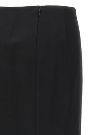 Fendi Grain De Poudre Skirt Black