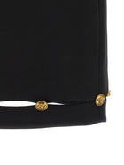 Versace Grain De Poudre Wool Skirt Black, view 5