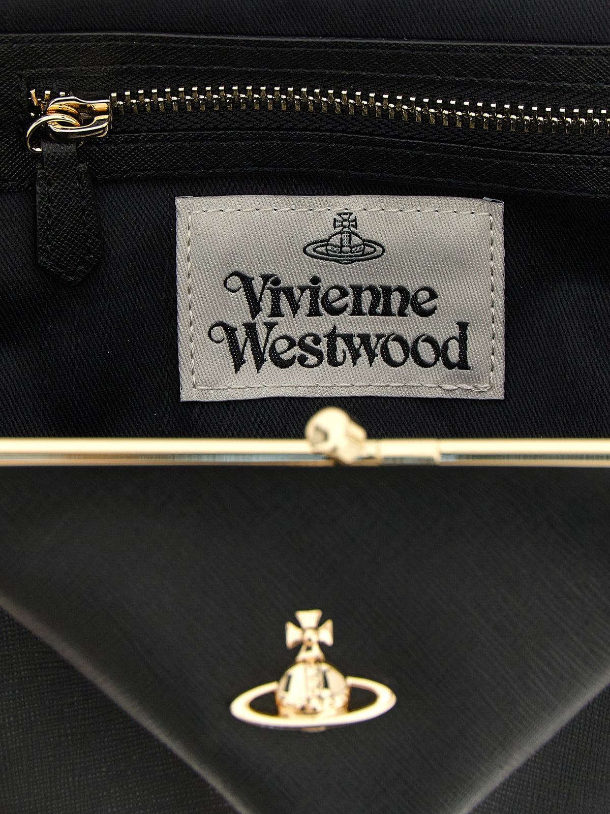 Vivienne Westwood Granny Frame Handbag Black, view 4