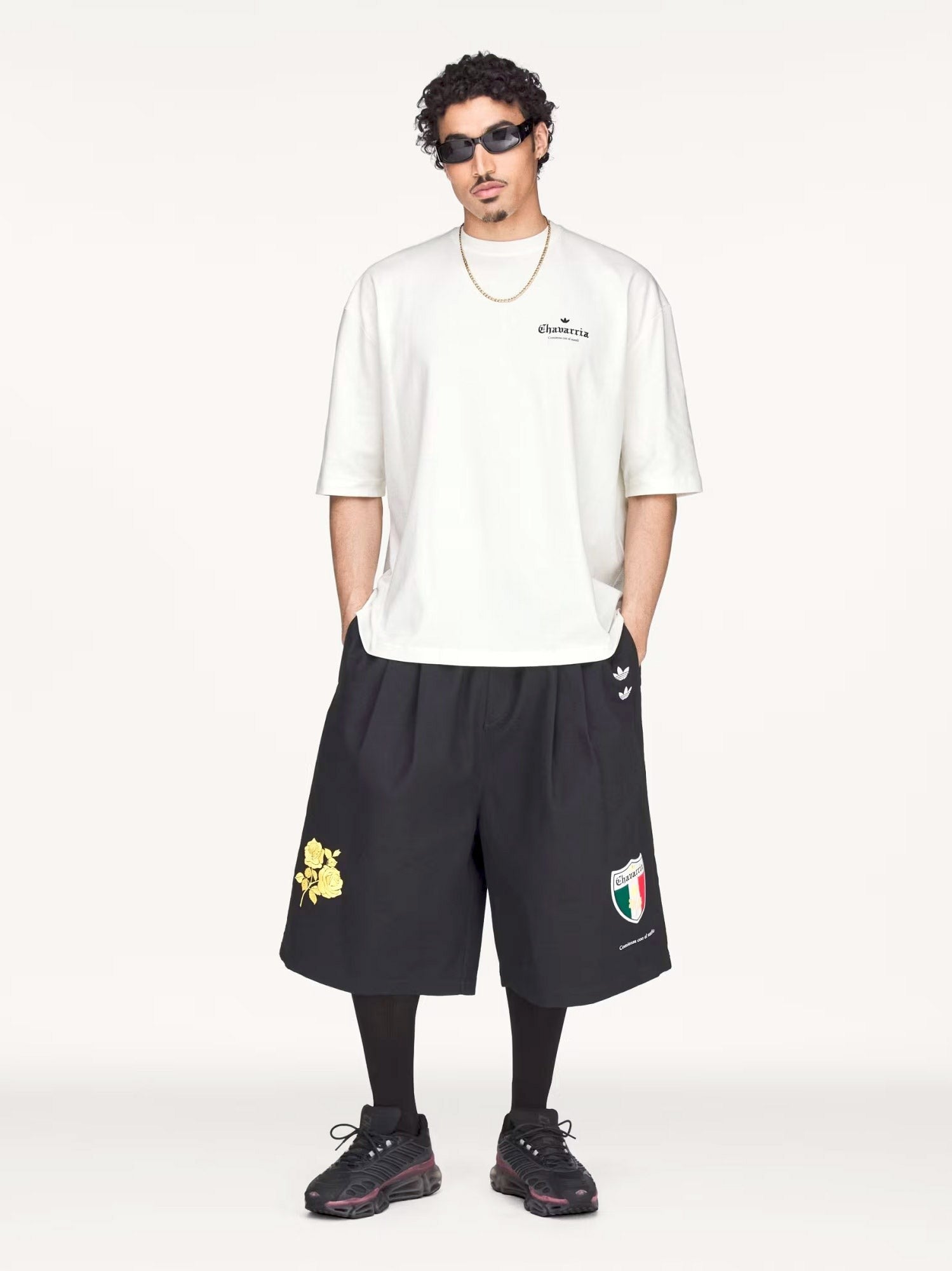 adidas Originals x Willy Chavarria Men's Graphic Cotton Shirt White