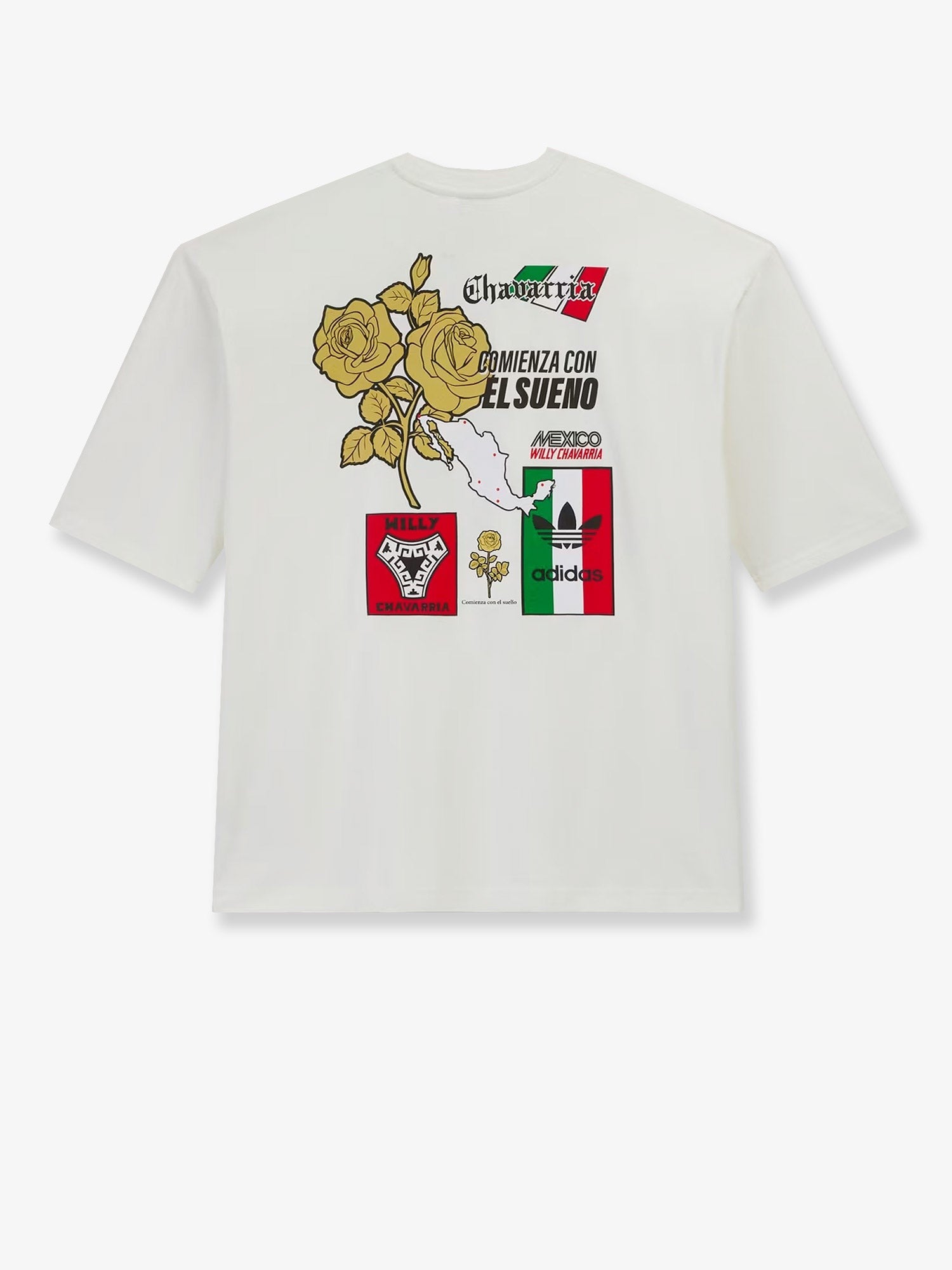adidas Originals x Willy Chavarria Men's Graphic Cotton Shirt White