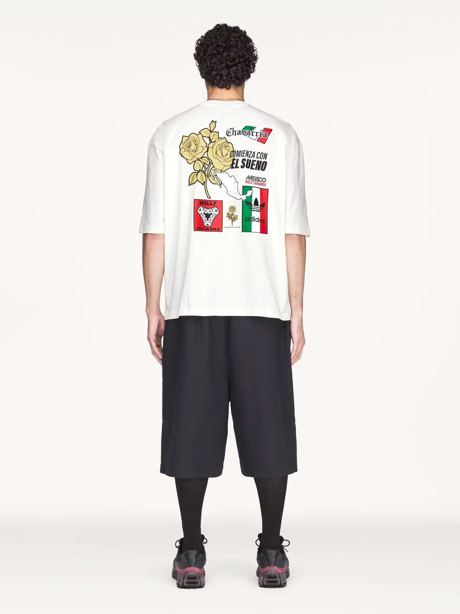 adidas Originals x Willy Chavarria Men's Graphic Cotton Shirt White
