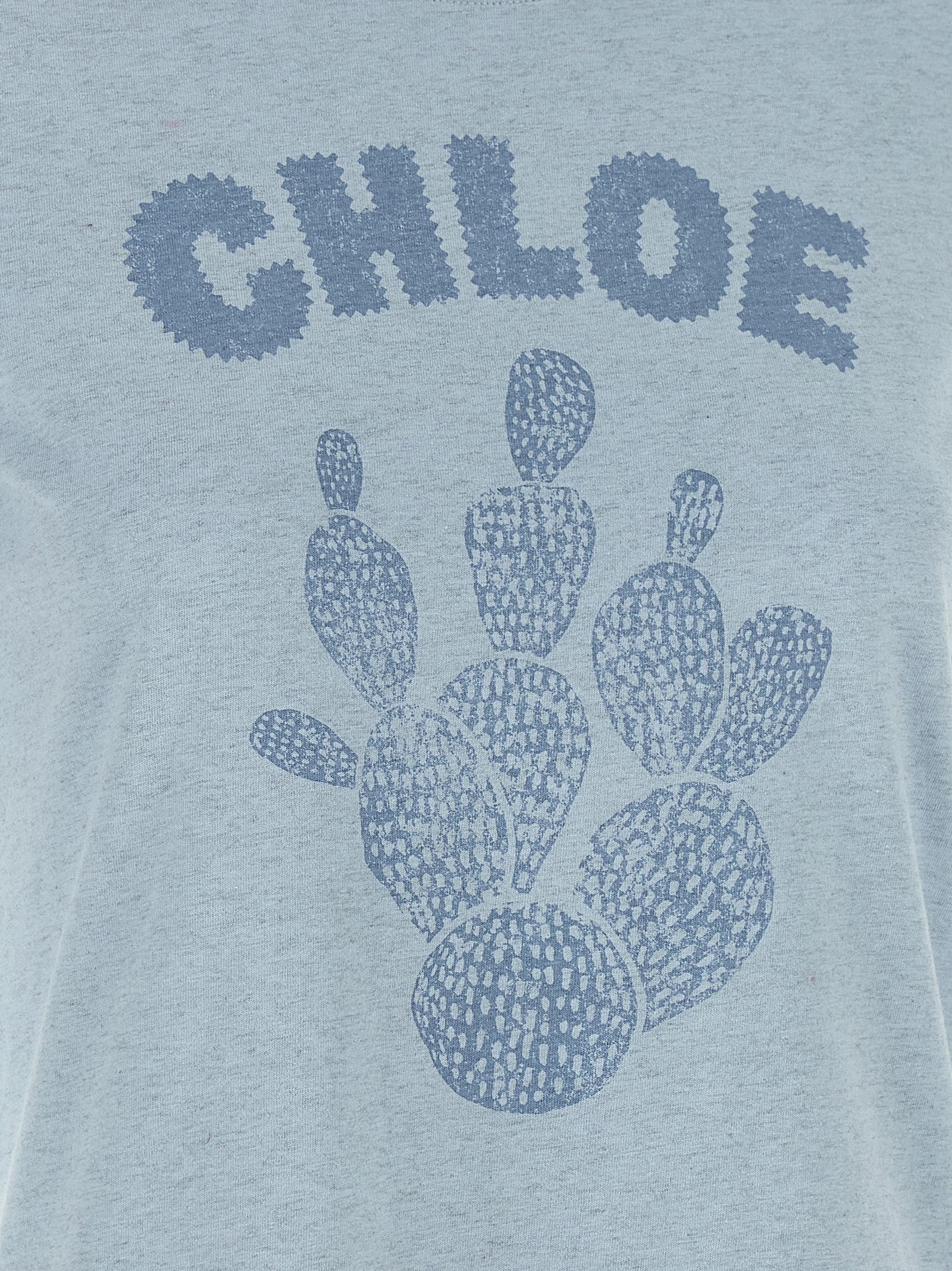 Chloé Graphic Print Shirt Blue