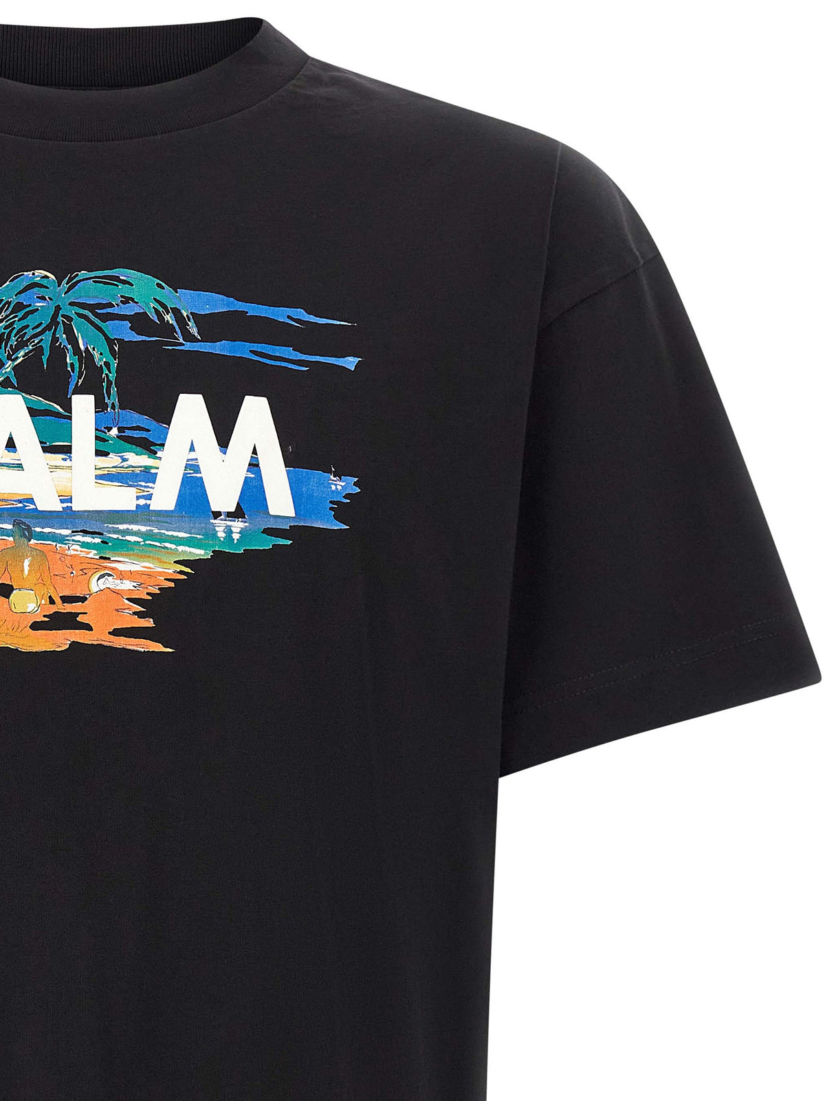 Palm Angels Graphic Print Shirt Black