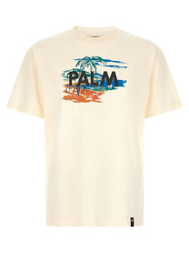 Palm Angels Graphic Print Shirt White