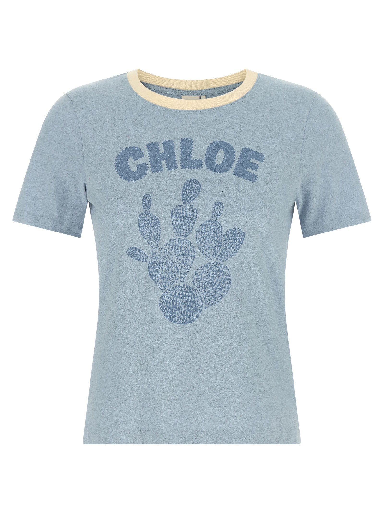 Chloé Graphic Print Shirt Blue