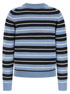 Ganni Graphic Wool Sweater Blue, view 2