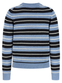 Ganni Graphic Wool Sweater Blue