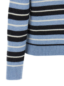 Ganni Graphic Wool Sweater Blue
