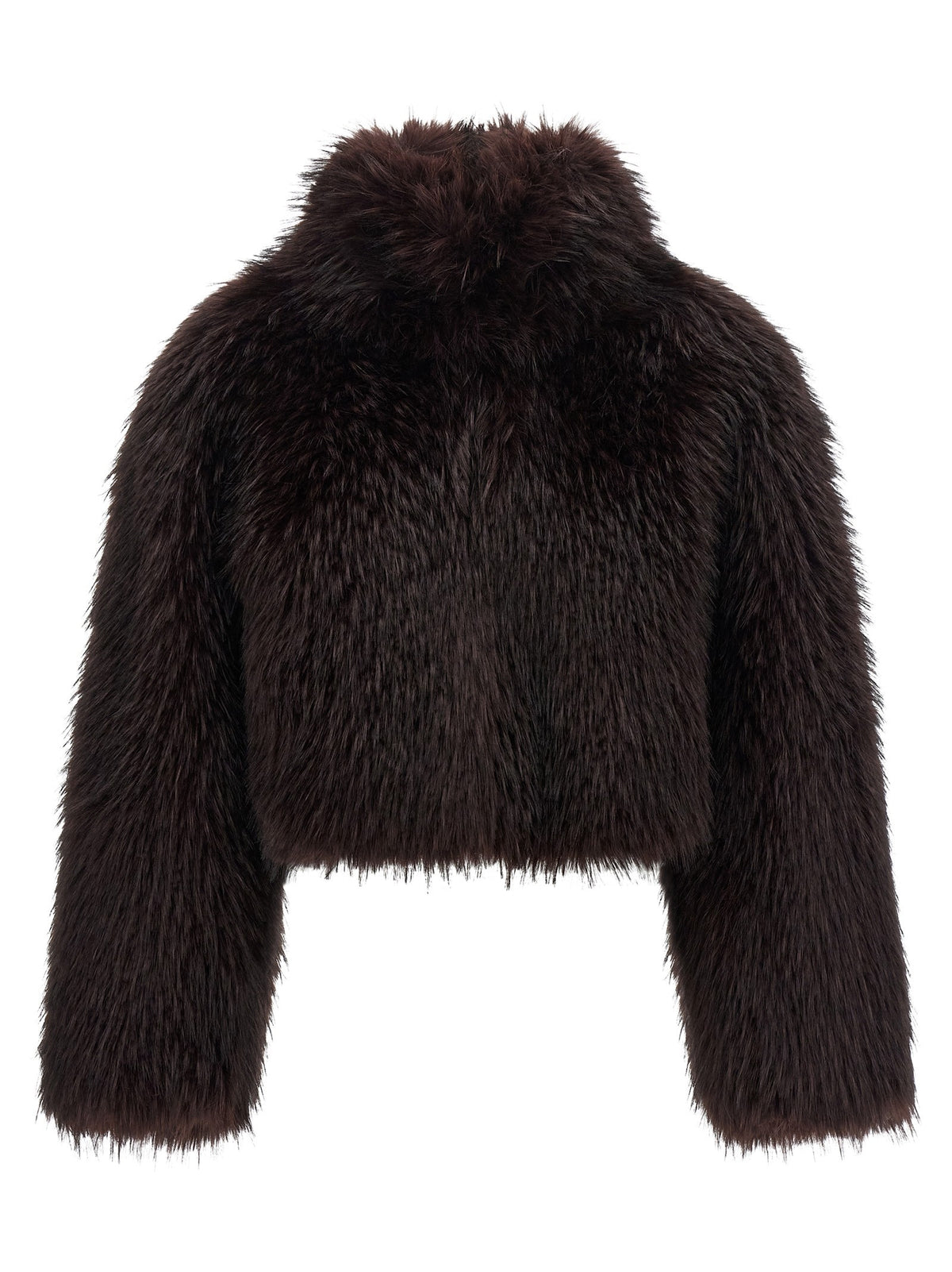 Pinko Gravina Eco Fur Coat Purple