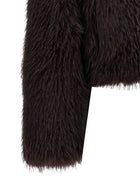 Pinko Gravina Eco Fur Coat Purple, view 4