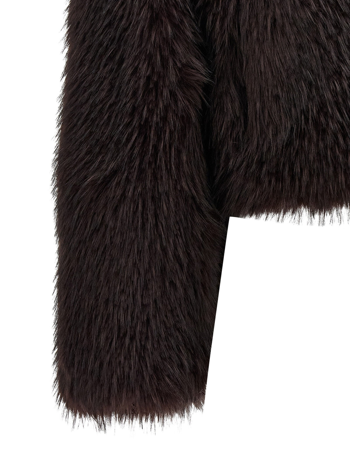 Pinko Gravina Eco Fur Coat Purple, view 4
