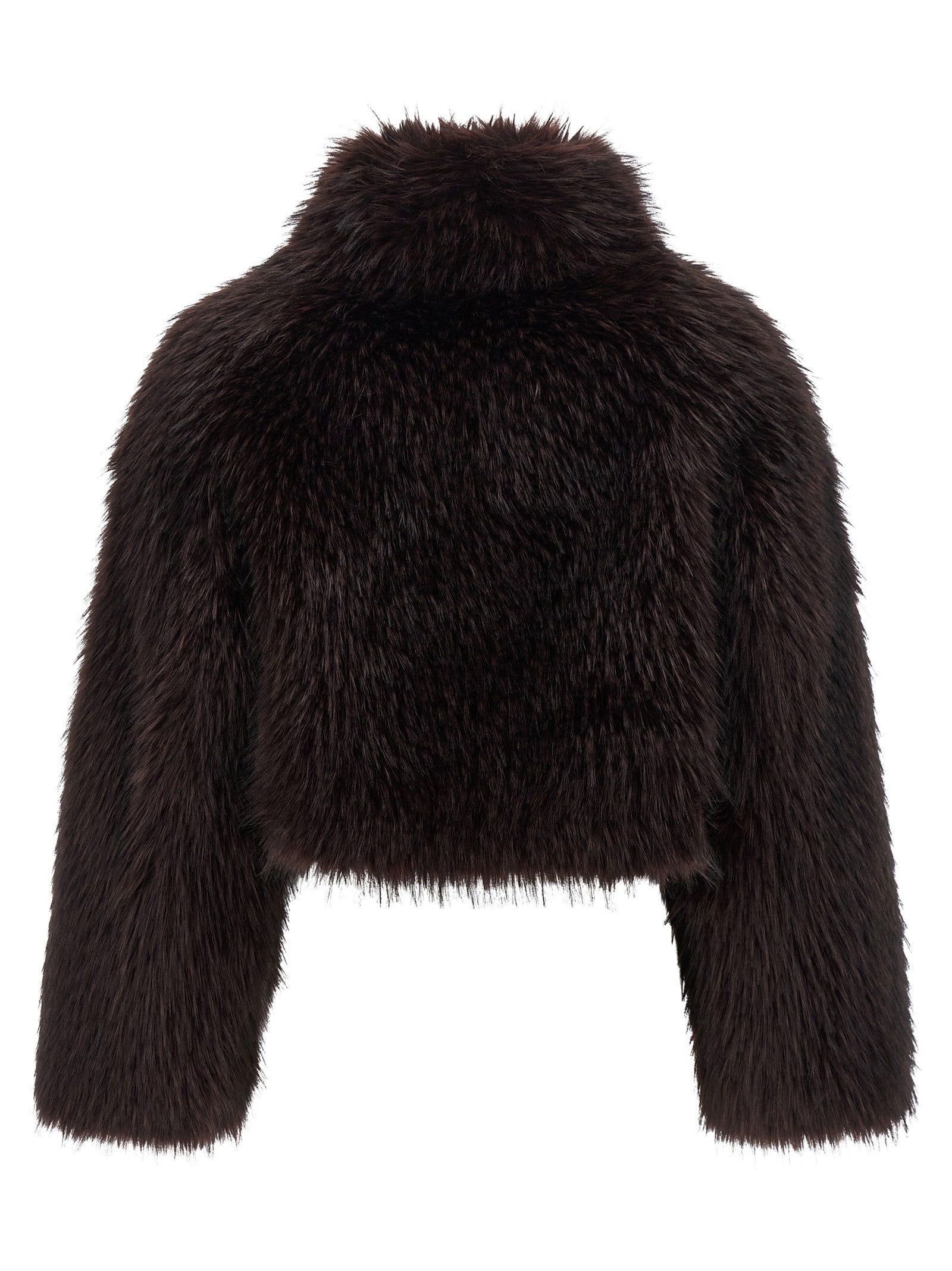 Pinko Gravina Eco Fur Coat Purple