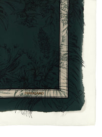 Ferragamo Gravure Print Scarf Gold