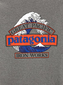 Patagonia Great Waves Print Hoodie Grey