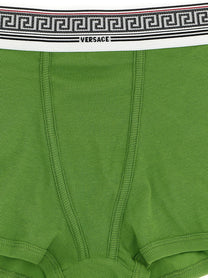 Versace Greca Briefs Green