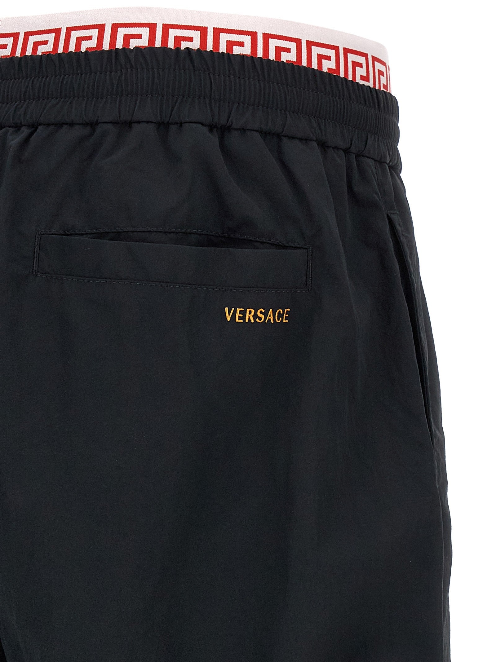 Versace Greca Pattern Joggers Black