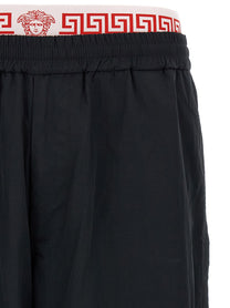 Versace Greca Pattern Joggers Black