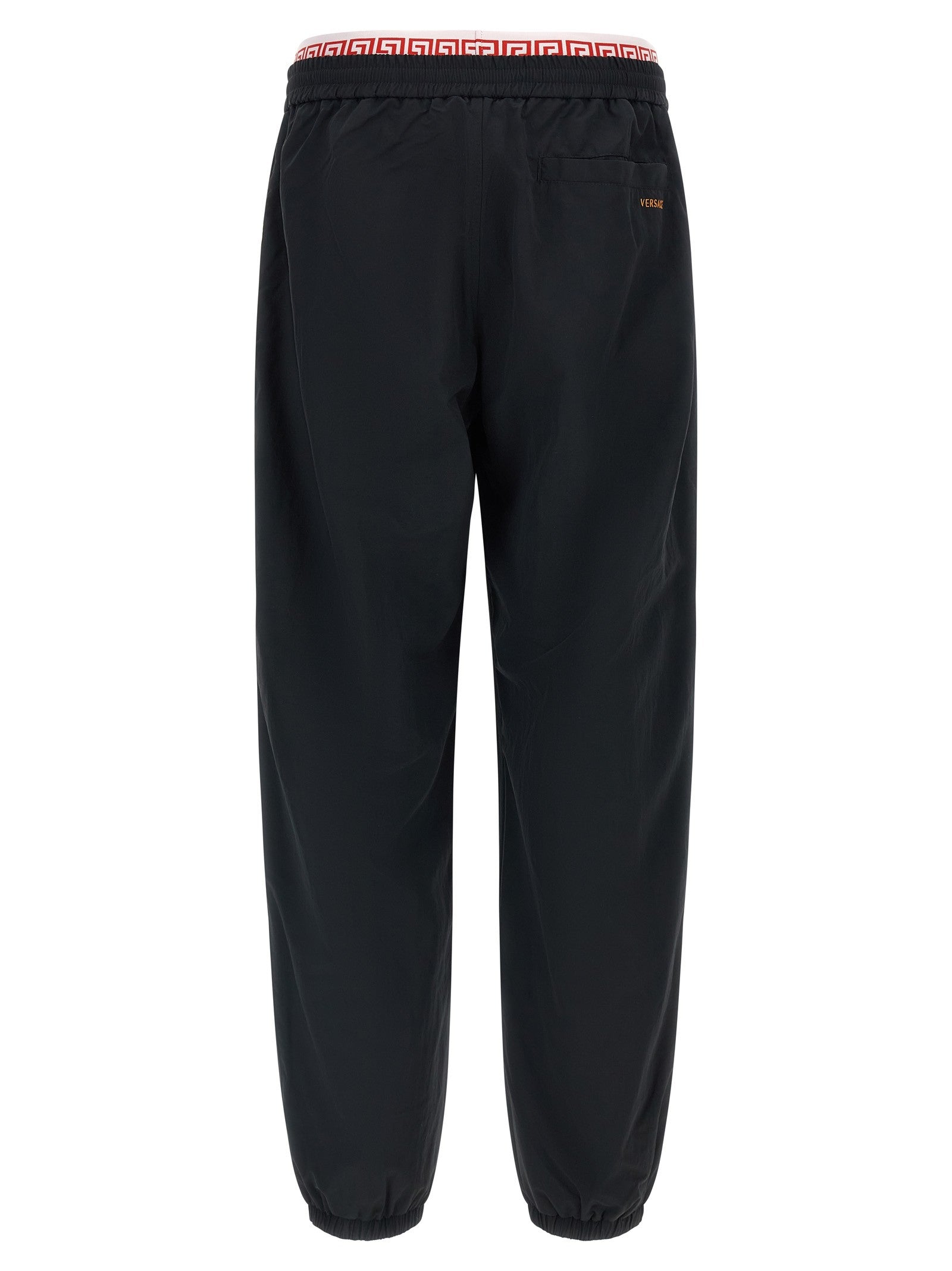 Versace Greca Pattern Joggers Black