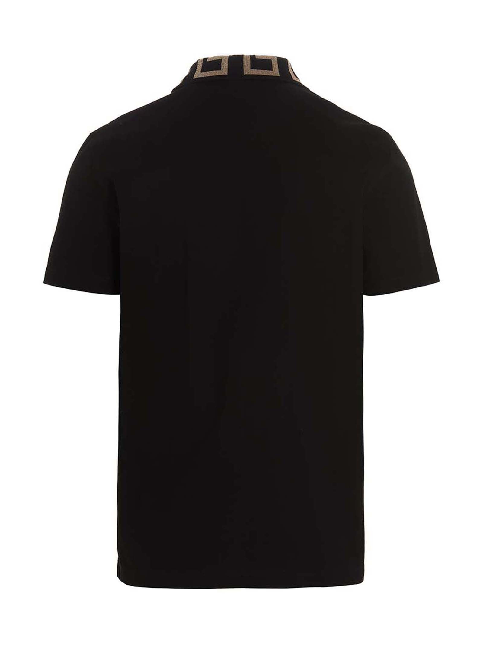 Versace Greca Polo Shirt Black