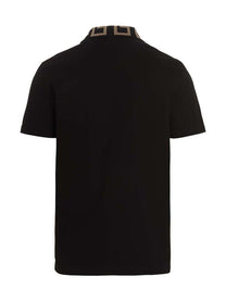 Versace Greca Polo Shirt Black