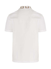Versace Greca Polo Shirt White