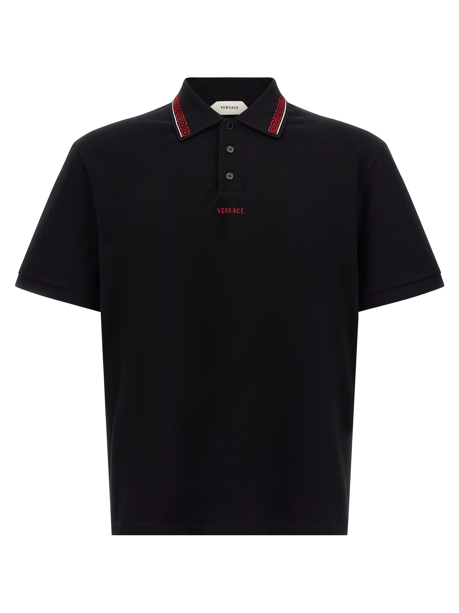 Versace Greca Polo Shirt Black