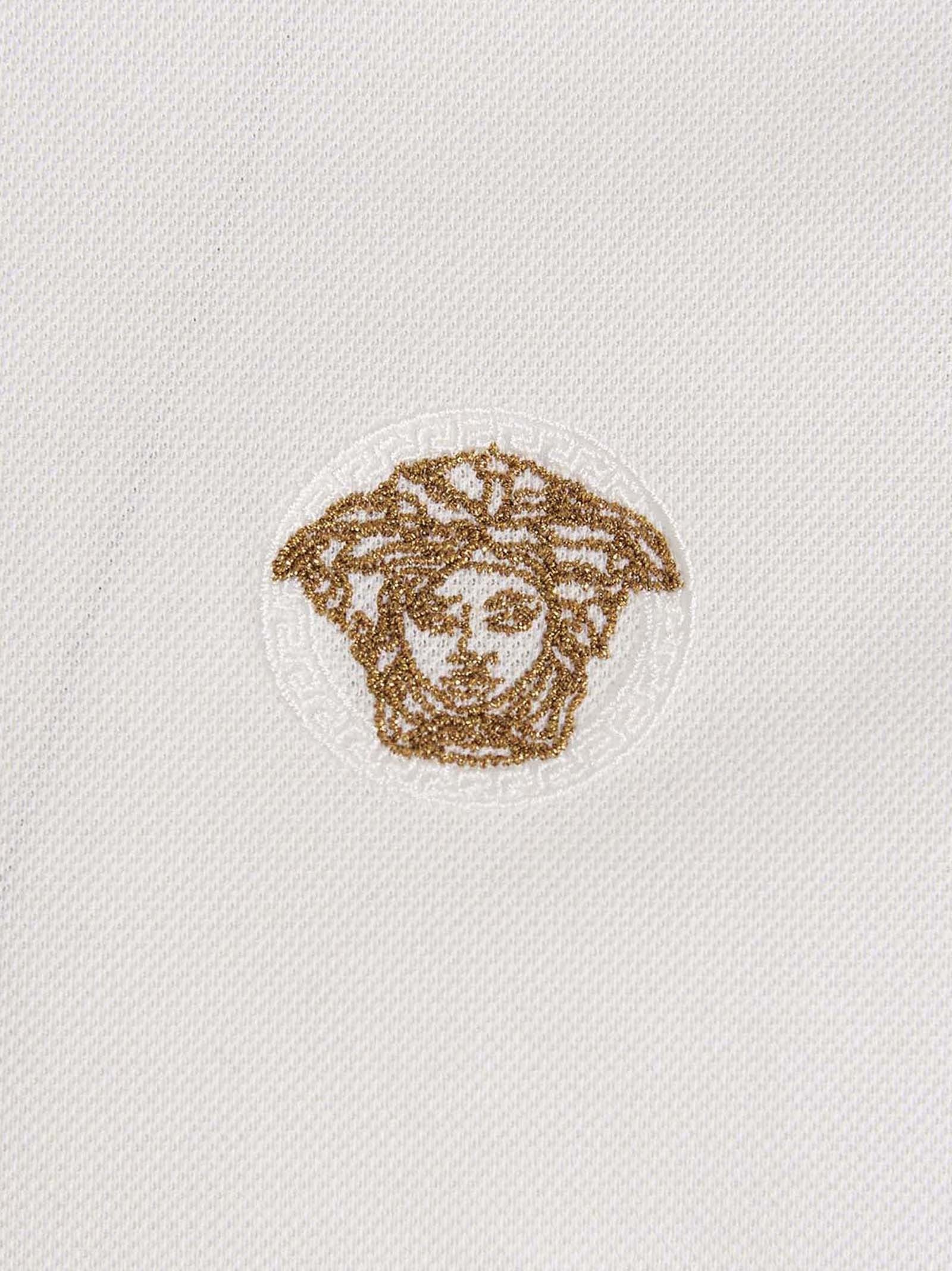 Versace Greca Polo Shirt White