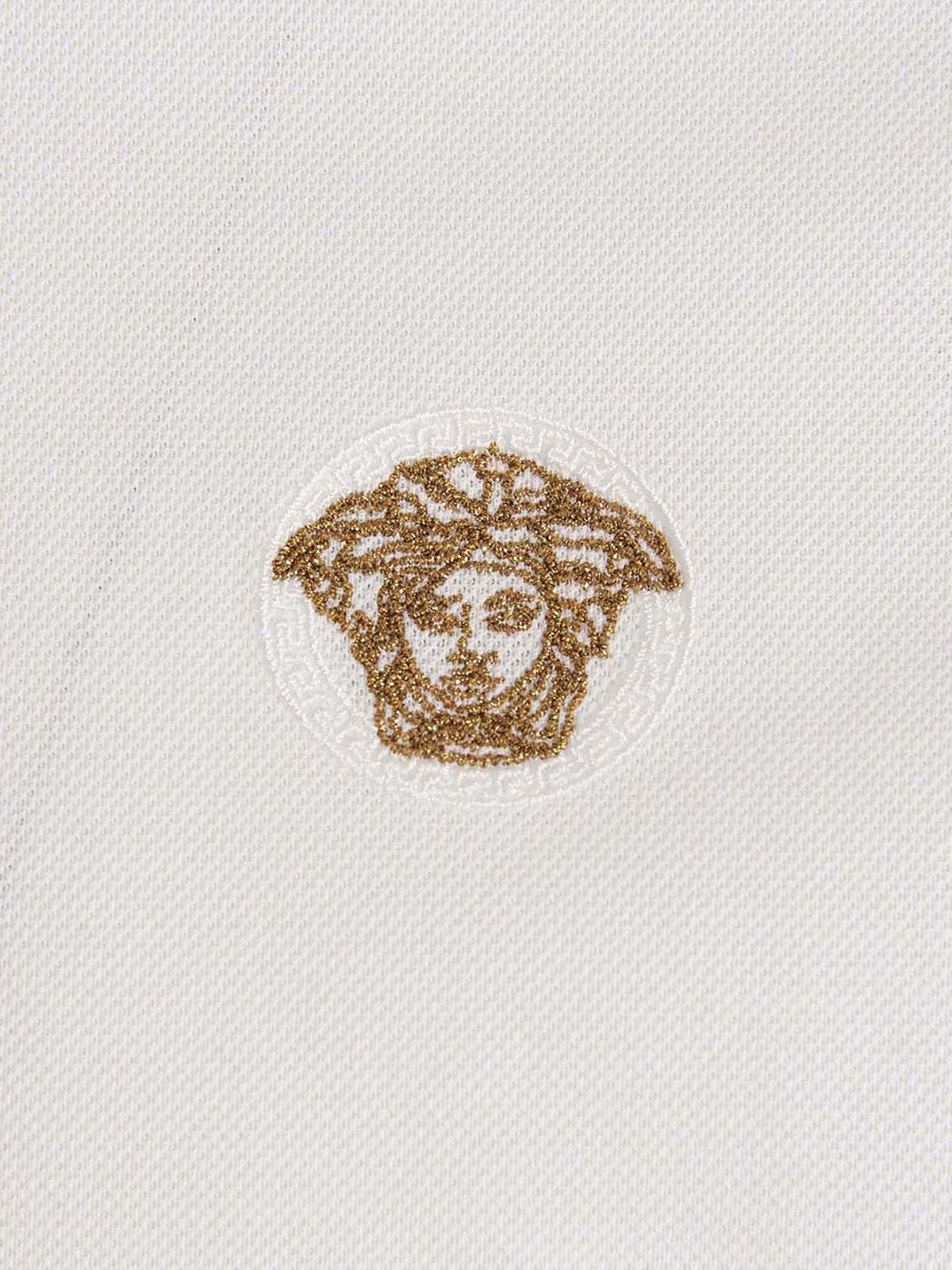 Versace Greca Polo Shirt White, view 4