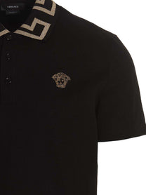 Versace Greca Polo Shirt Black