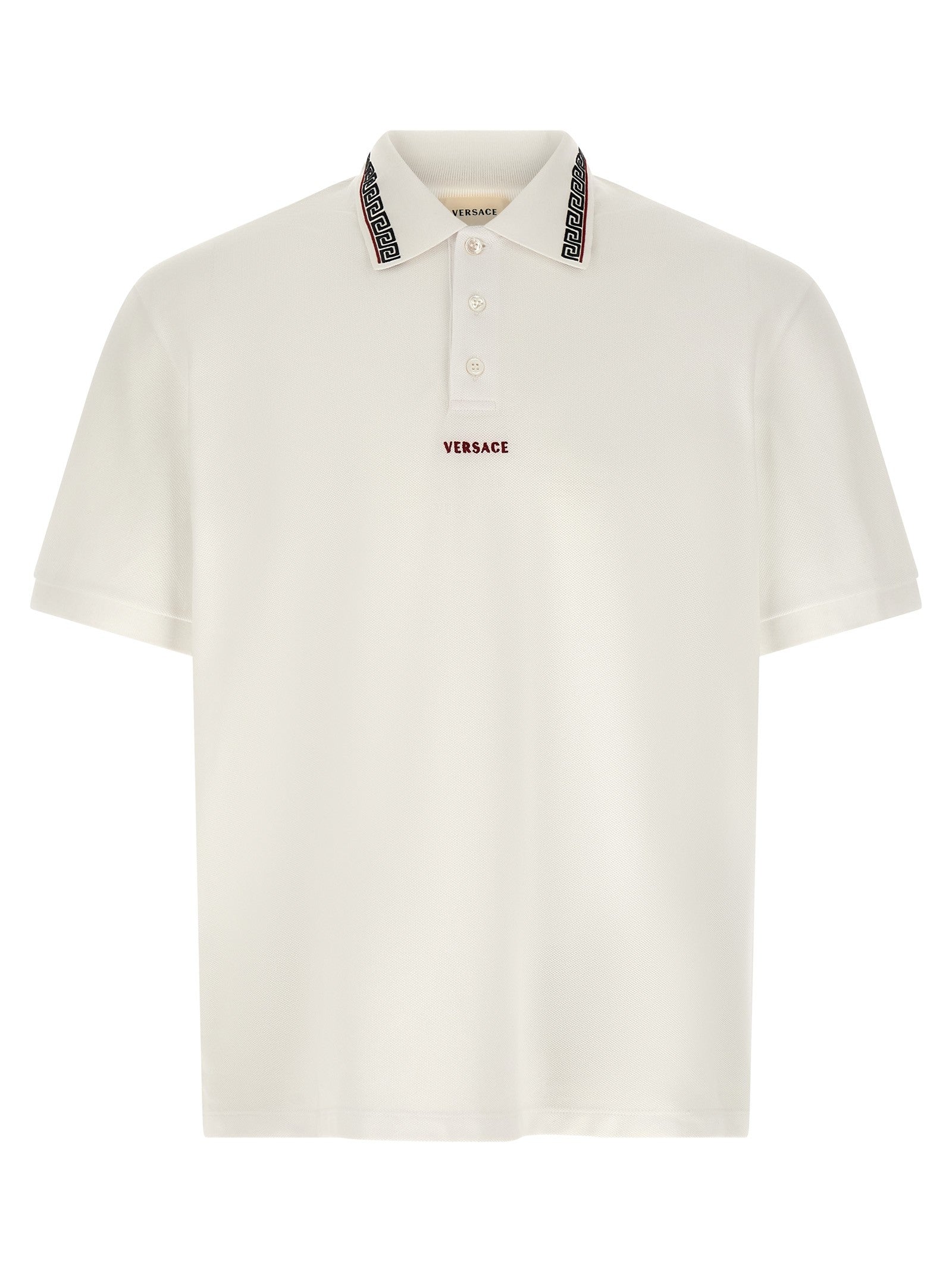 Versace Greca Polo Shirt White