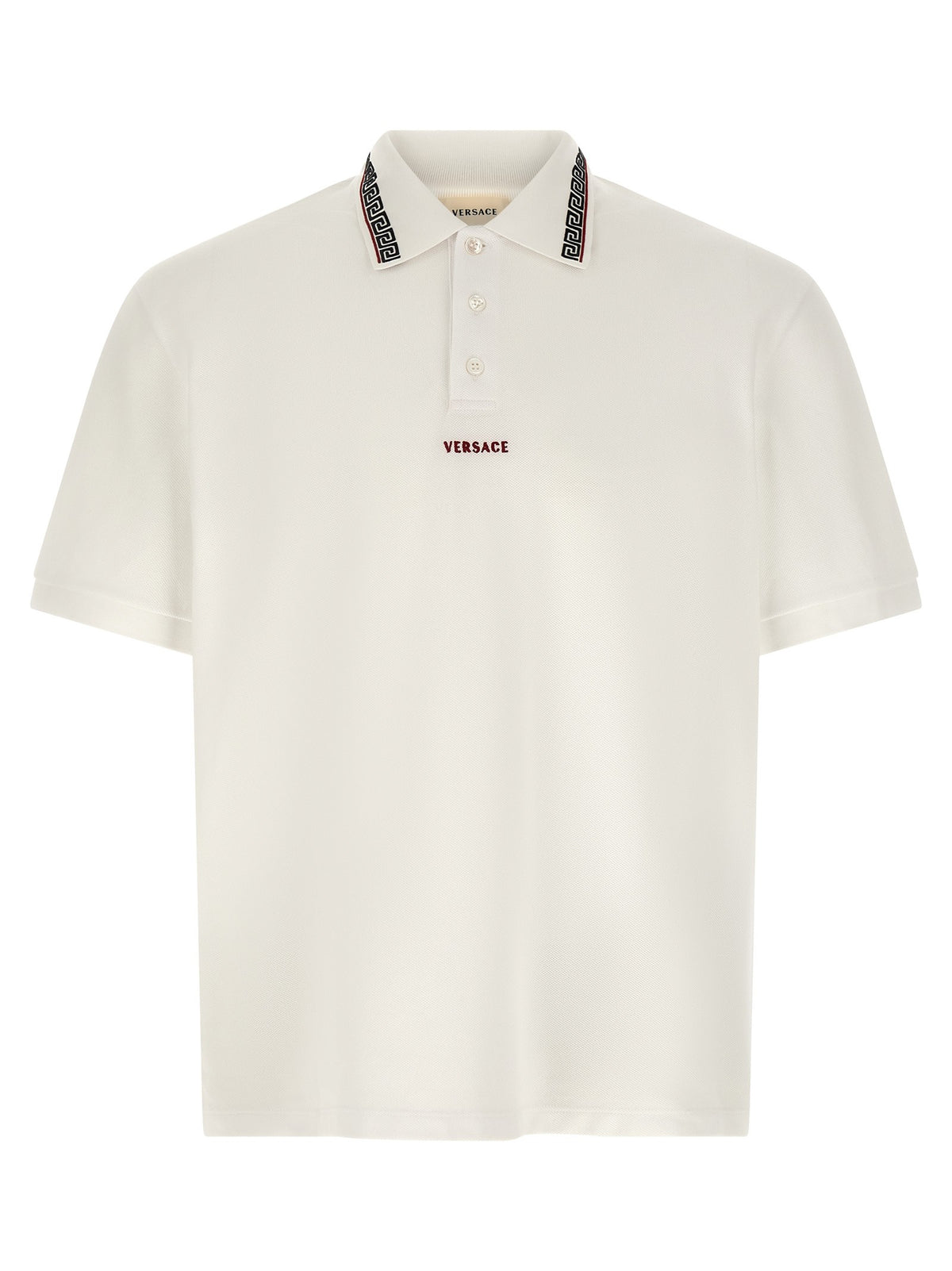 Versace Greca Polo Shirt White
