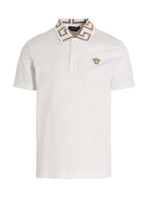 Versace Greca Polo Shirt White