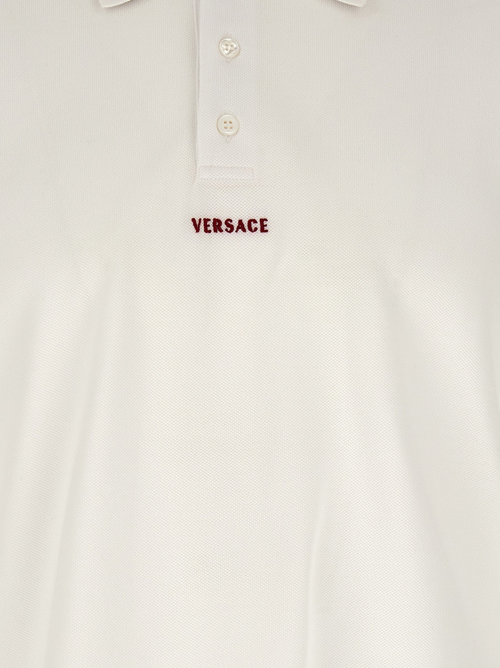 Versace Greca Polo Shirt White