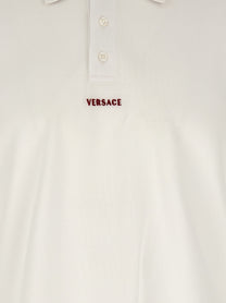 Versace Greca Polo Shirt White