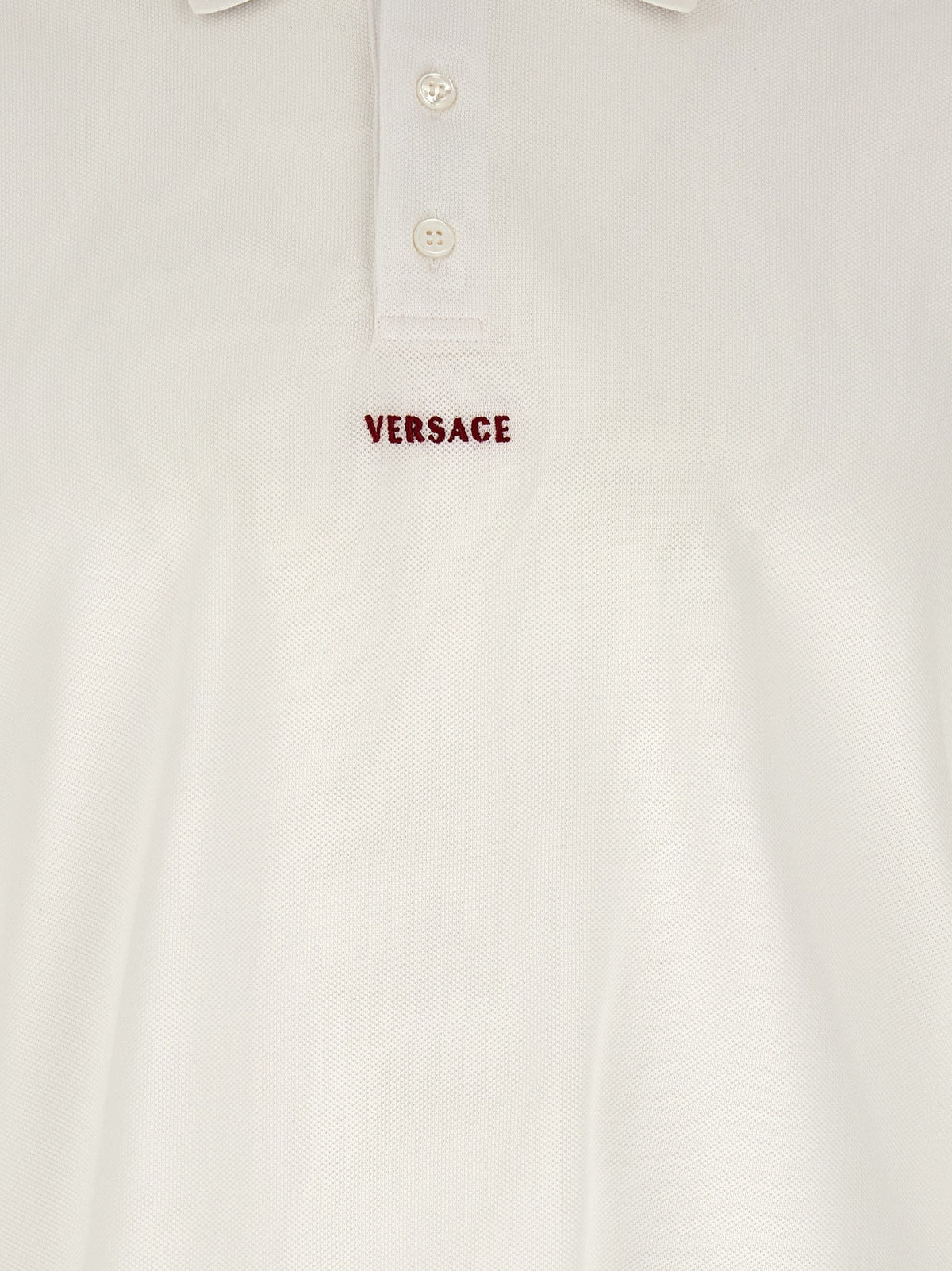 Versace Greca Polo Shirt White, view 4
