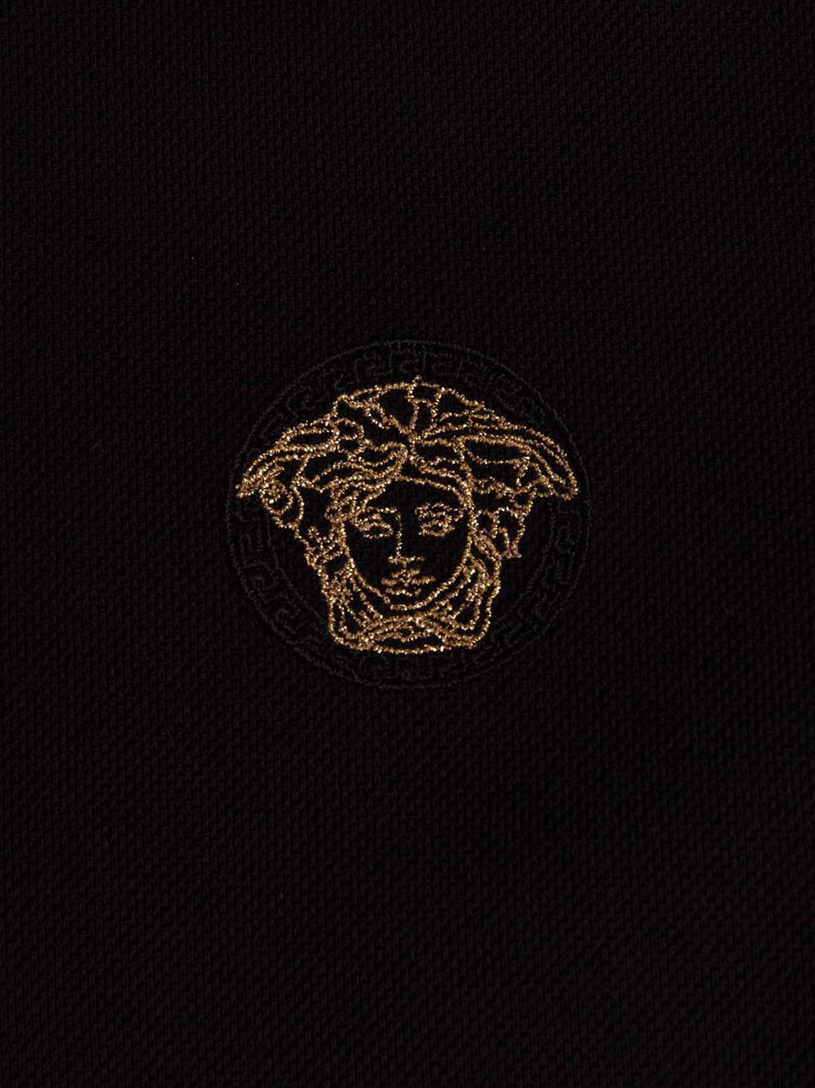 Versace Greca Polo Shirt Black