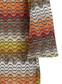 Missoni Greek Motif Cover up Dress Gold