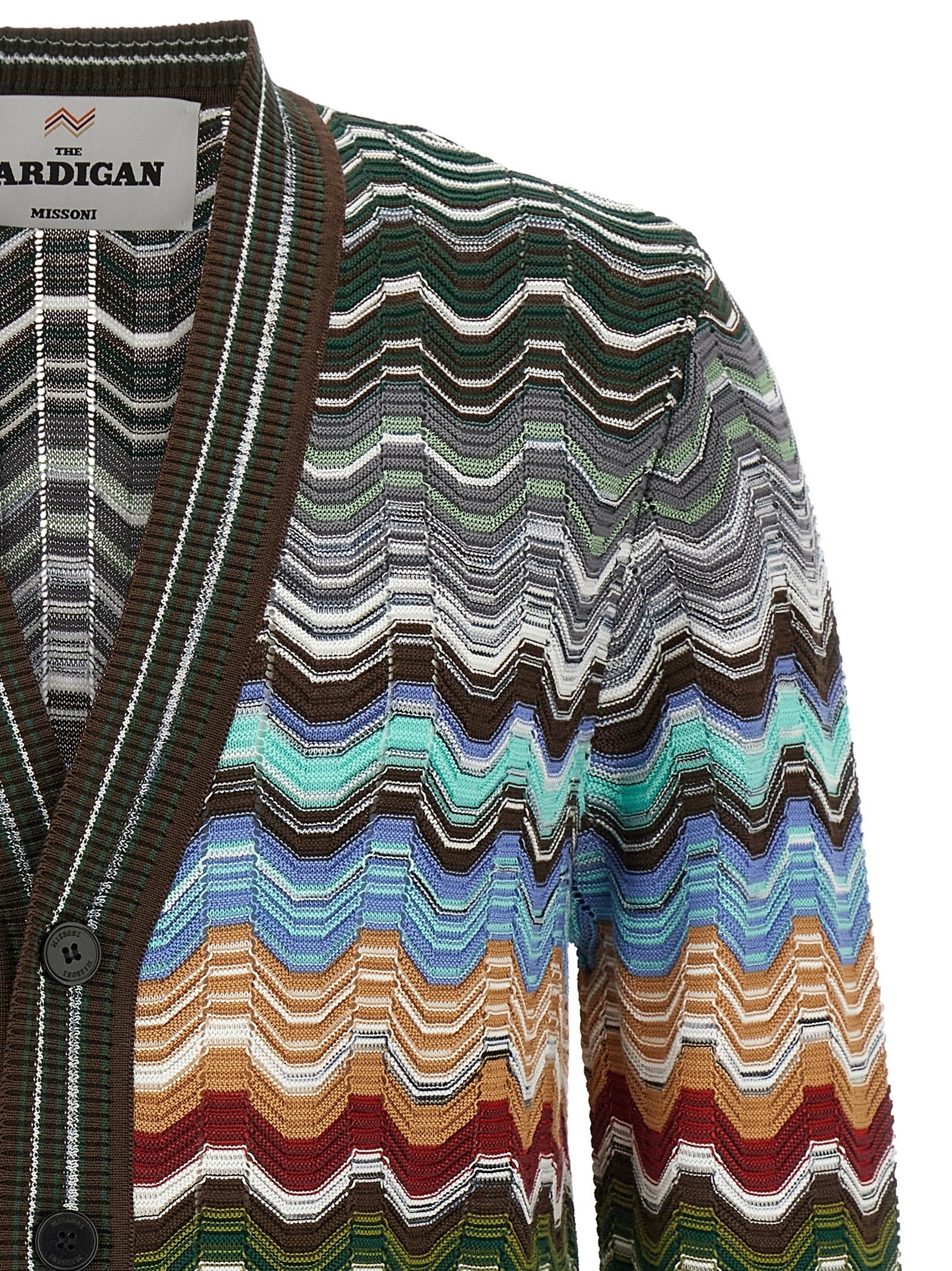 Missoni Greek Pattern Cardigan Gold