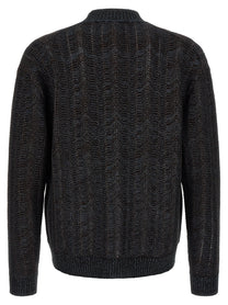 Missoni Greek Pattern Cardigan Blue