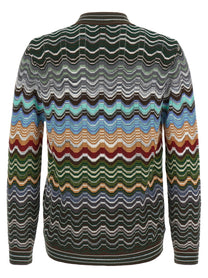 Missoni Greek Pattern Cardigan Gold