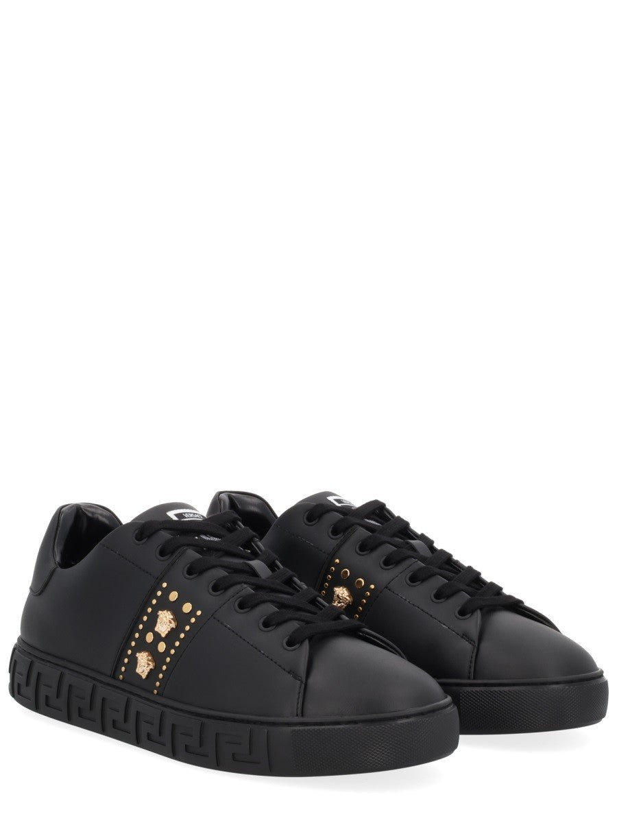 Versace Men's Greek Sneaker Black